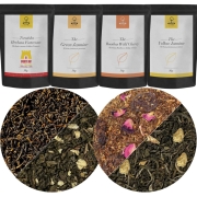 Zestaw Herbat Wiosennych Premium - Aromatyzowane - Herbaty Liściaste 4x50g