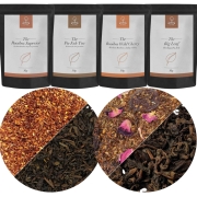 Zestaw Herbat Czerwonych – Rooibos i Pu-Erh – Herbaty Liściaste Premium 4x50g