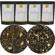 Zestaw Herbat Jaśminowych - JAŚMINOWE - Herbaty Liściaste z Jaśminem 4x50g