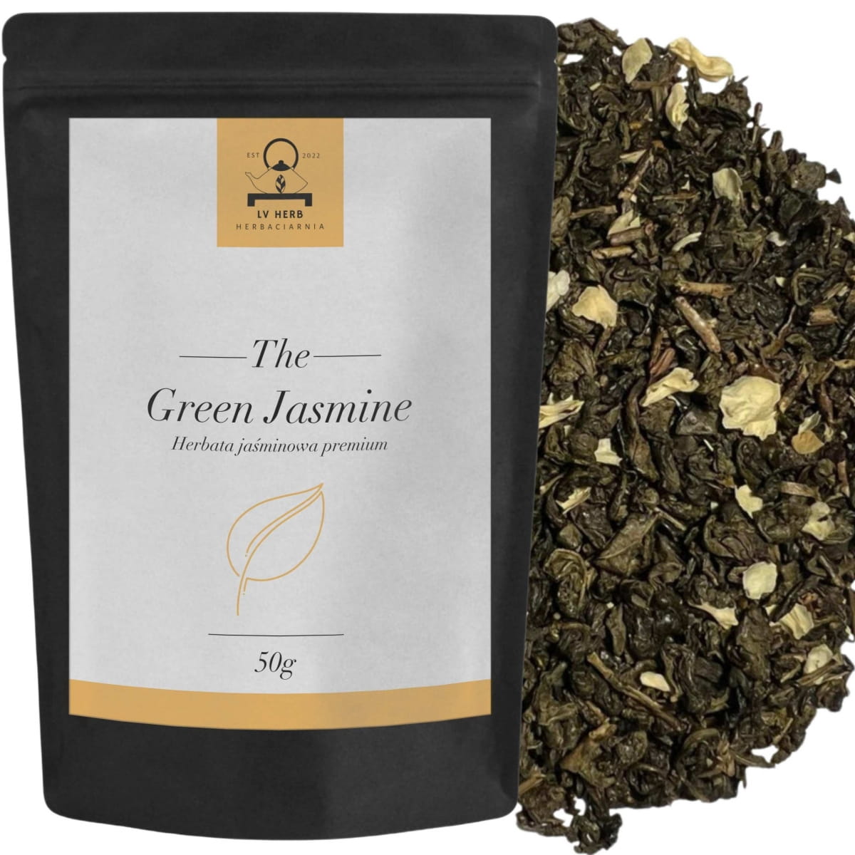 Zestaw Herbat Jaśminowych - JAŚMINOWE - Herbaty Liściaste z Jaśminem 4x50g