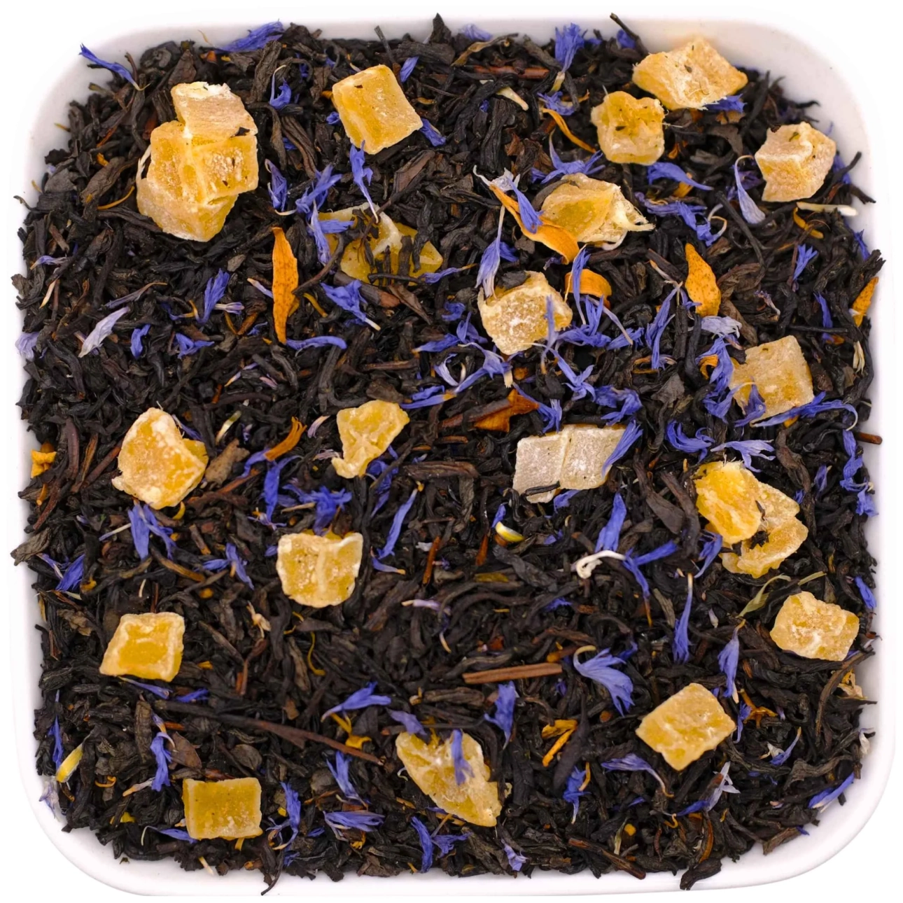 Czarna herbata liściasta z mango i bławatkiem 50 g - Indian Mango