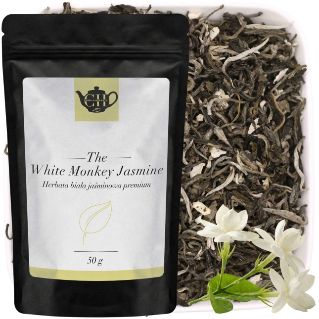 Klasyczna biała herbata liściasta jaśminowa 50 g - White Monkey Jasmine