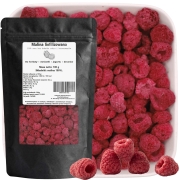 Malina liofilizowana cały owoc 100 g – 100% malina bez dodatku cukru zdjęcie produktu