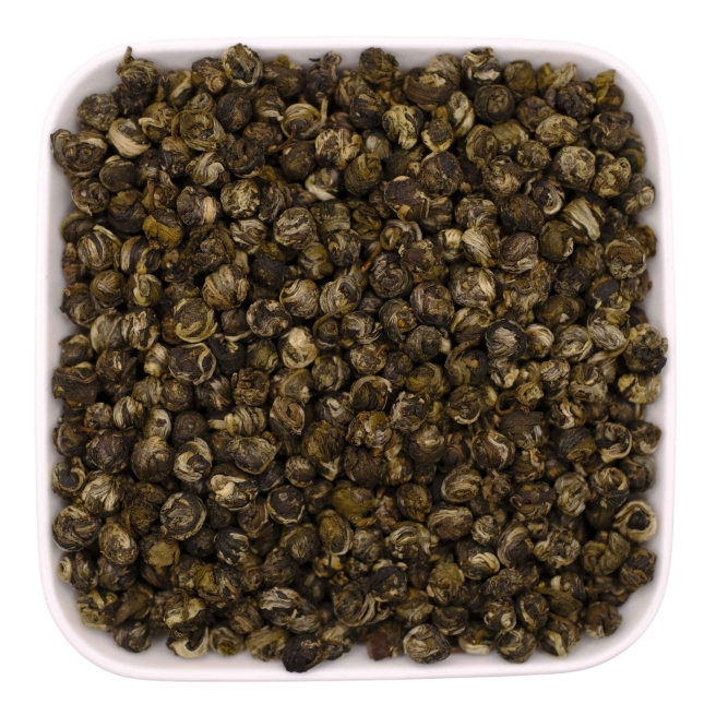 Long Zhu Jasmine – zielona herbata jaśminowa Dragon Pearls 50 g