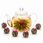 Flower Lichi Ball – herbata kwitnąca dzbanek
