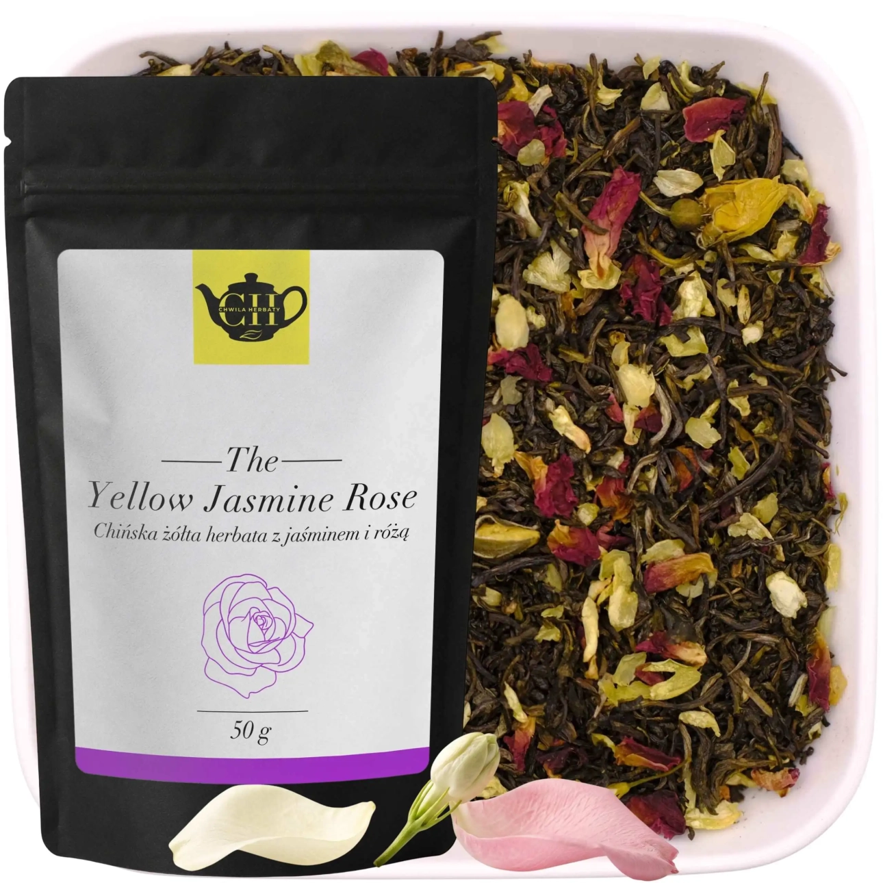 Żółta herbata z jaśminem i różą 50 g - Yellow Jasmine Rose