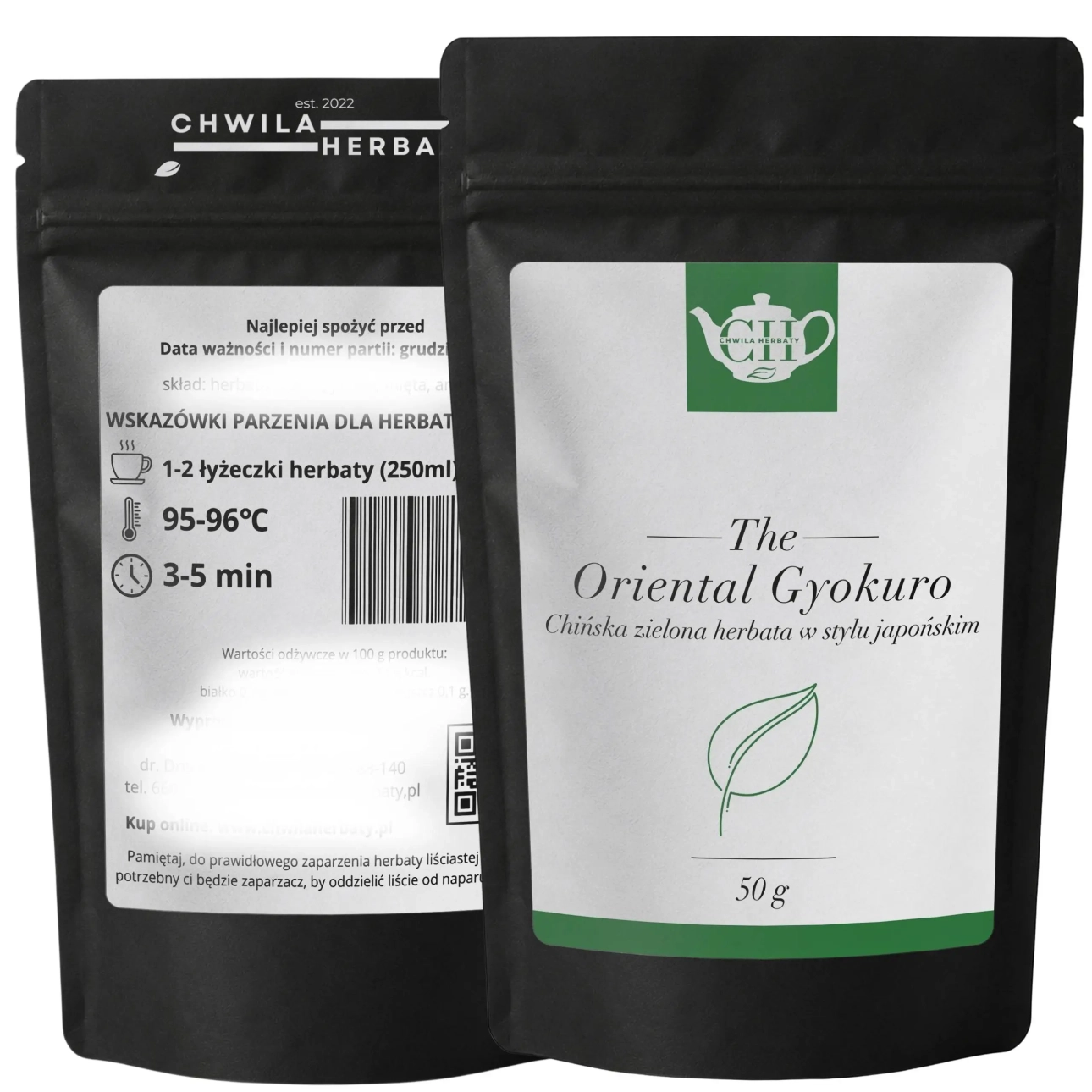 Zielona herbata liściasta chińska w stylu gyokuro 50 g - Oriental Gyokuro