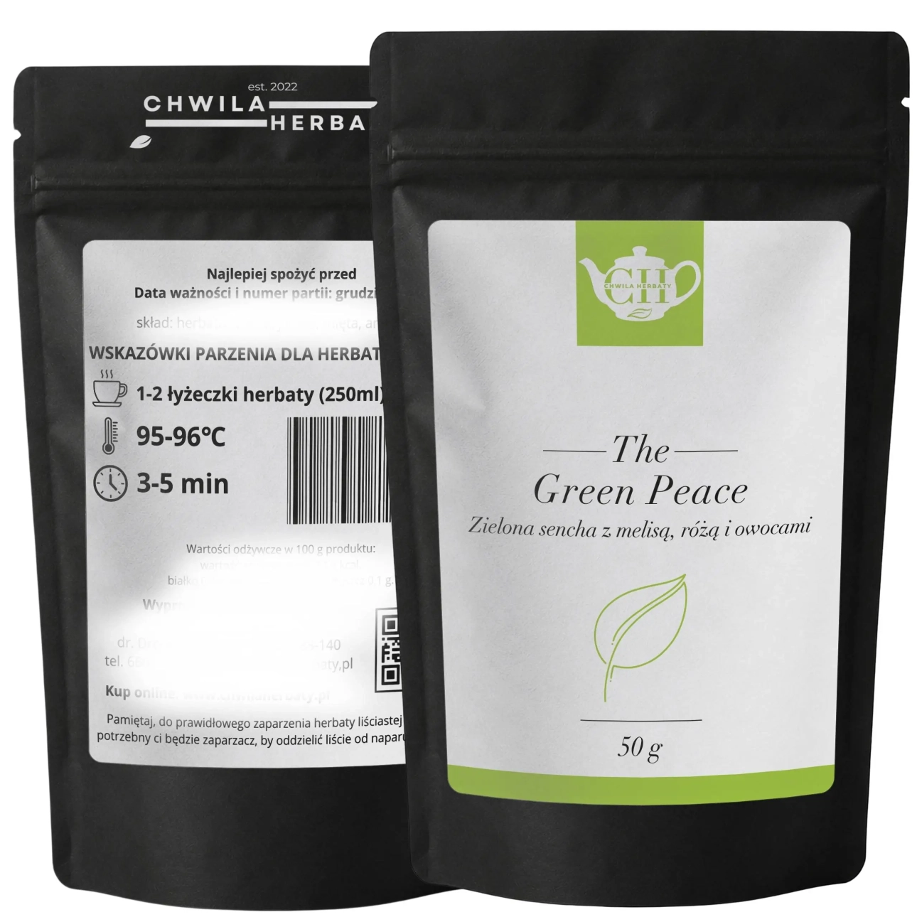 Herbatka ziołowa z melisą, jabłkiem i hibiskusem 50 g - Green Peace