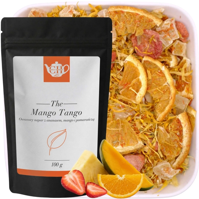 Owocowa mieszanka pomarańczy, mango, truskawki i ananasa 100 g - Mango Tango