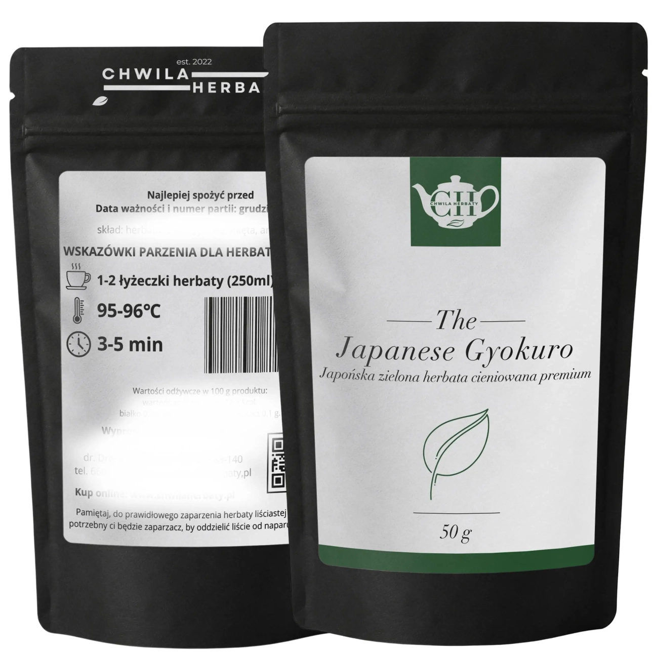 Japońskie Gyokuro 50 g herbata zielona liściasta premium - Japanese Gyokuro