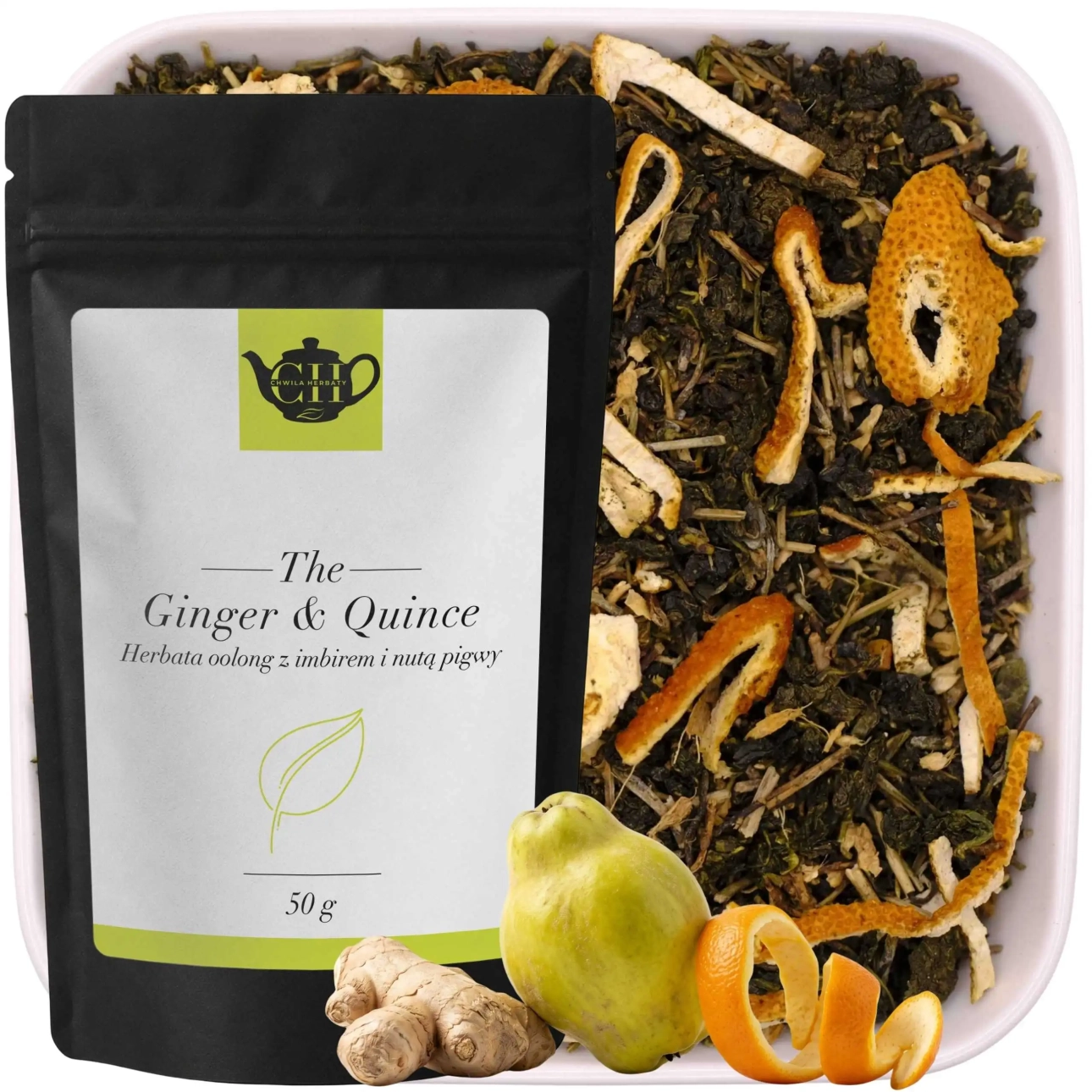 Herbata oolong z imbirem i nutą pigwy 50 g – Ginger &amp; Quince