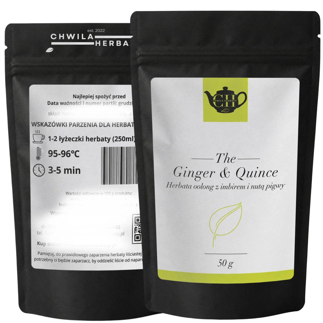 Herbata oolong z imbirem i nutą pigwy 50 g – Ginger &amp; Quince