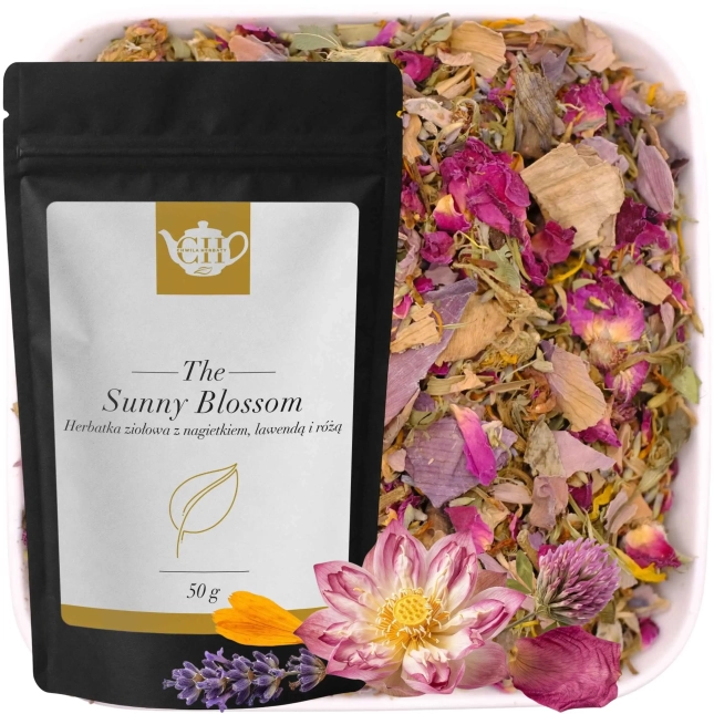 Mieszanka ziołowa z lawendą, różą i nagietkiem 50 g – Sunny Blossom