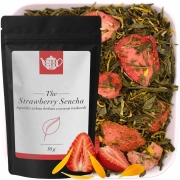 Japońska Sencha z truskawką i nagietkiem 50 g – Strawberry Sencha