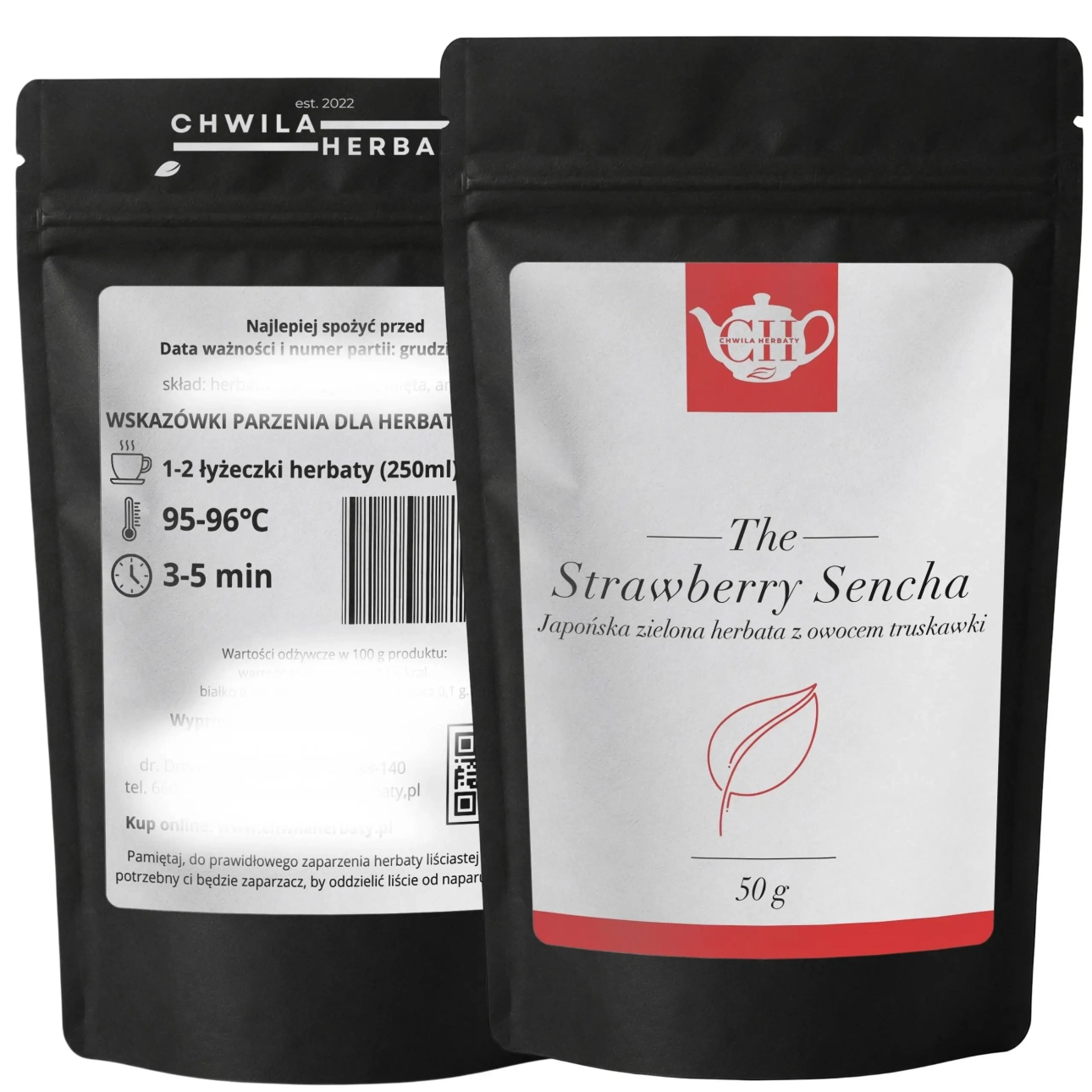 Japońska Sencha z truskawką i nagietkiem 50 g – Strawberry Sencha