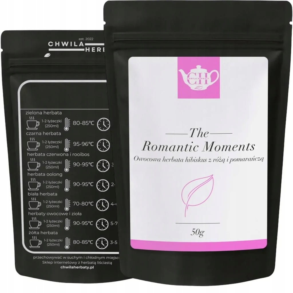 Hibiskus z pomarańczą, różą i kamelią 50 g - Romantic Moments