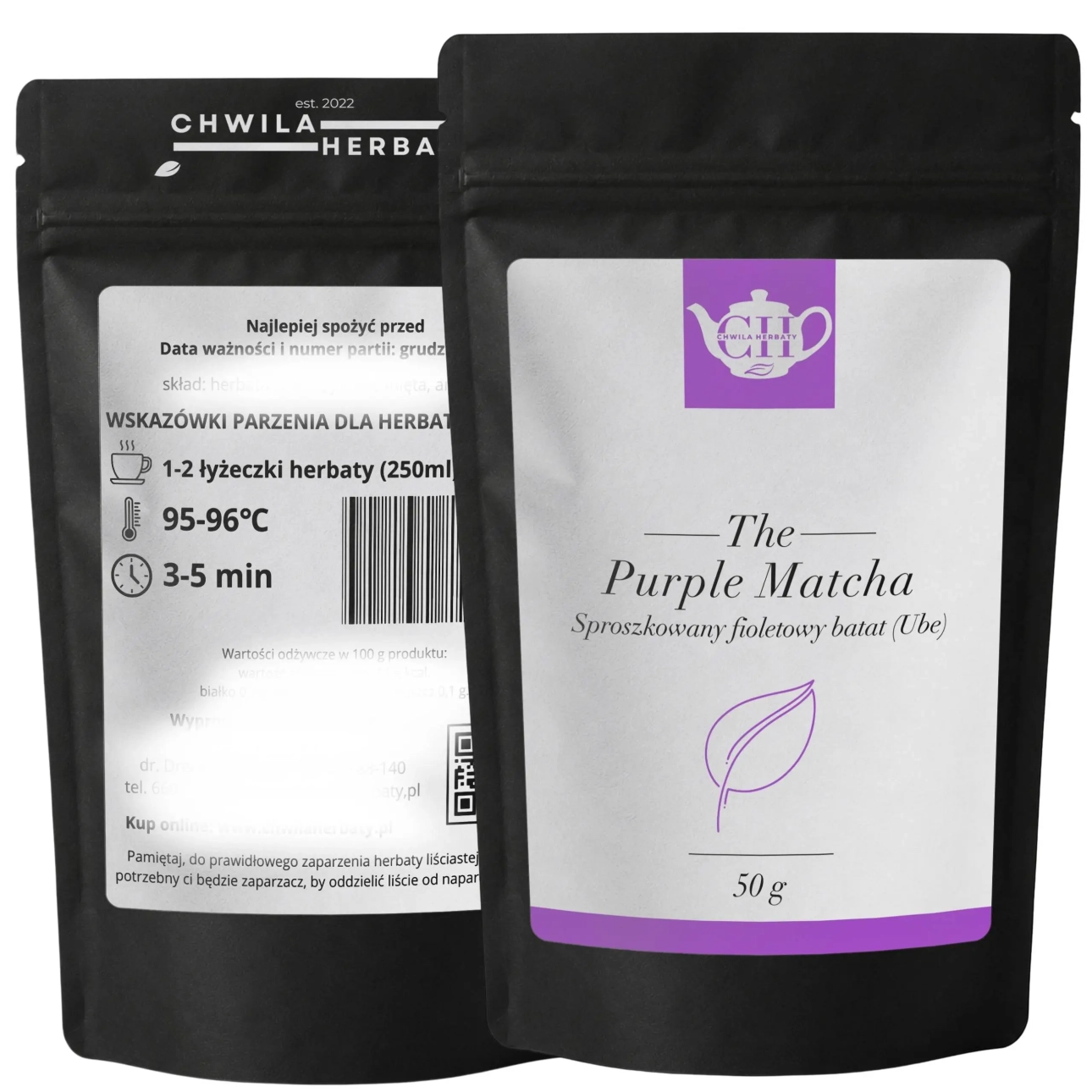 Purple Matcha 50 g – proszek z fioletowego batata