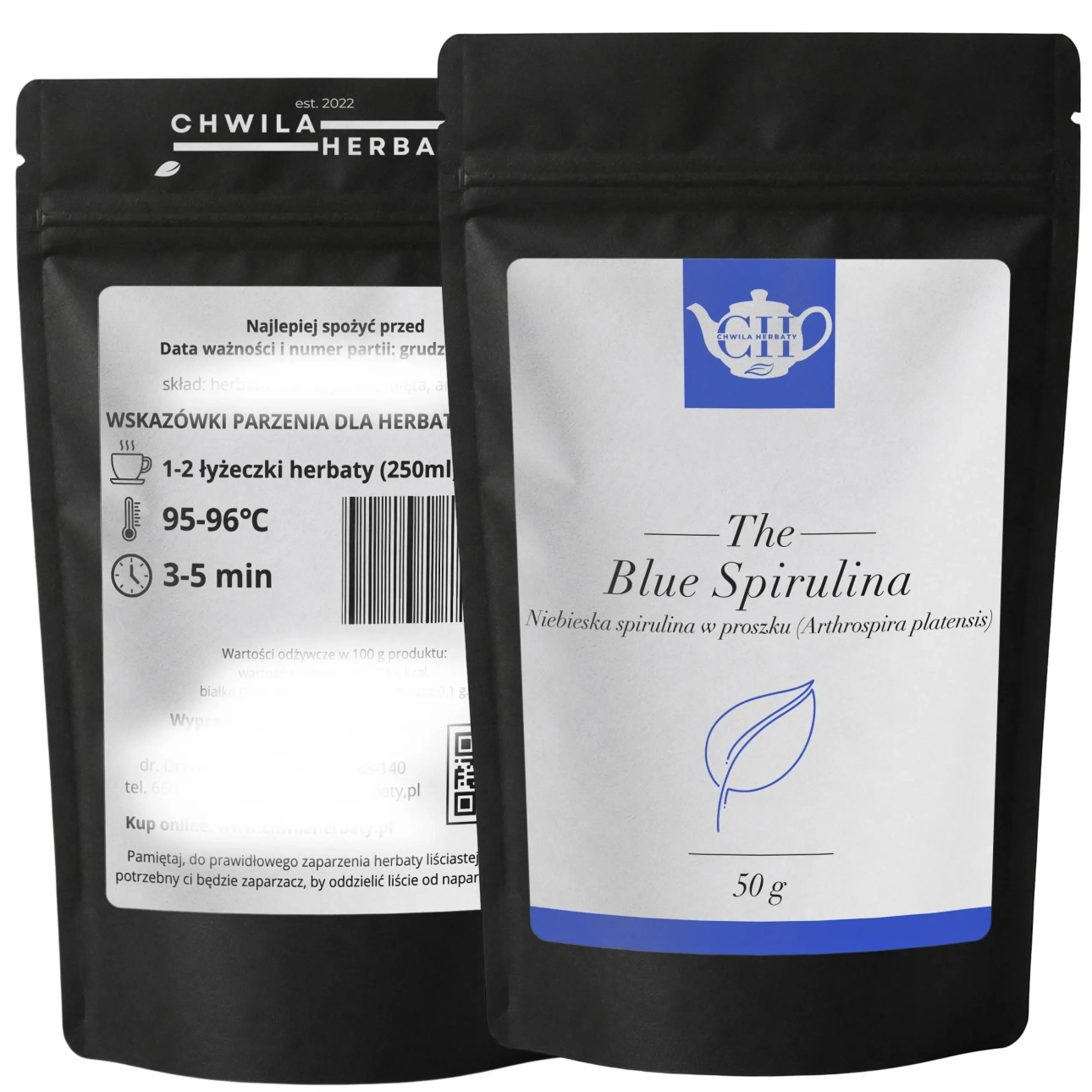 Blue Spirulina 50 g - organiczna niebieska spirulina superfood