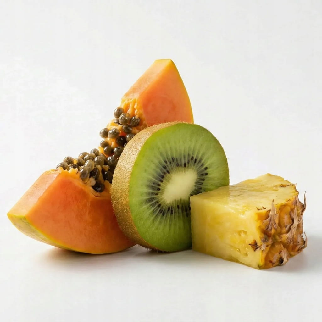 Japońska zielona herbata Sencha z papają, ananasem i kiwi 50 g - Fruit Miracles
