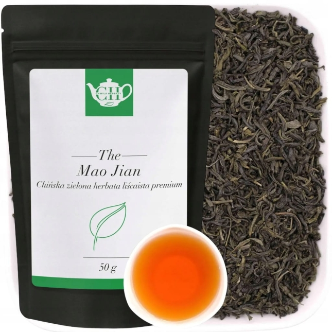 Chińska zielona herbata liściasta premium 50 g - Mao Jian