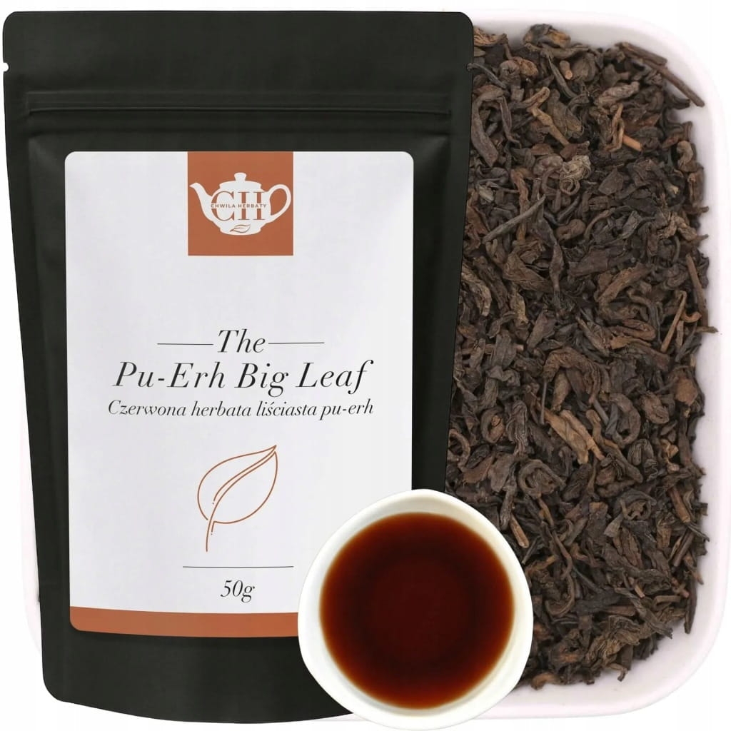 Klasyczna czerwona herbata liściasta Pu-Erh 50 g - Big Leaf