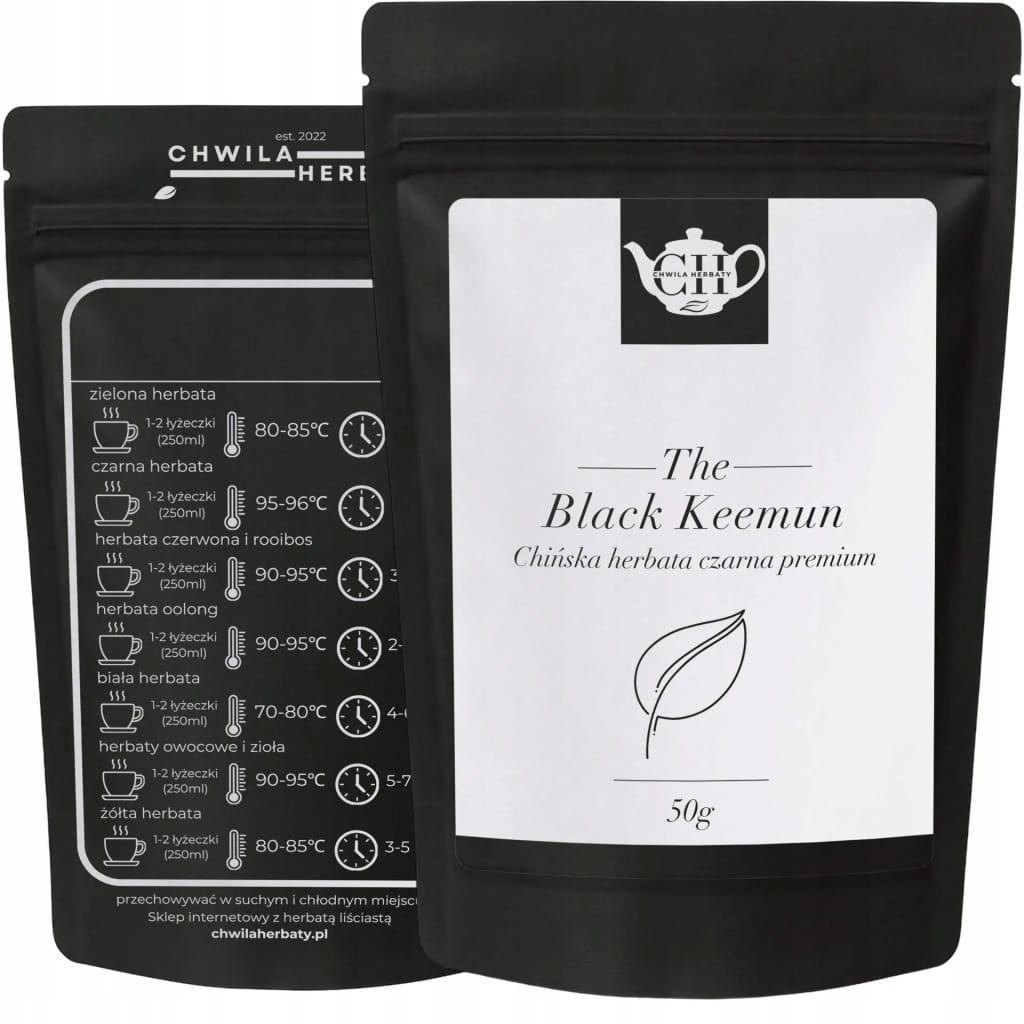 Klasyczna czarna herbata liściasta, chińska 50 g - Black Keemun