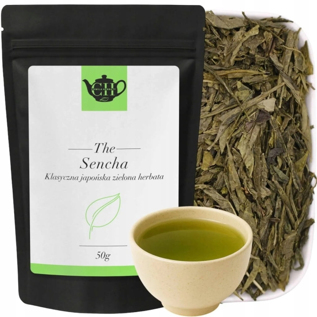Klasyczna zielona japońska herbata liściasta Sencha 50 g