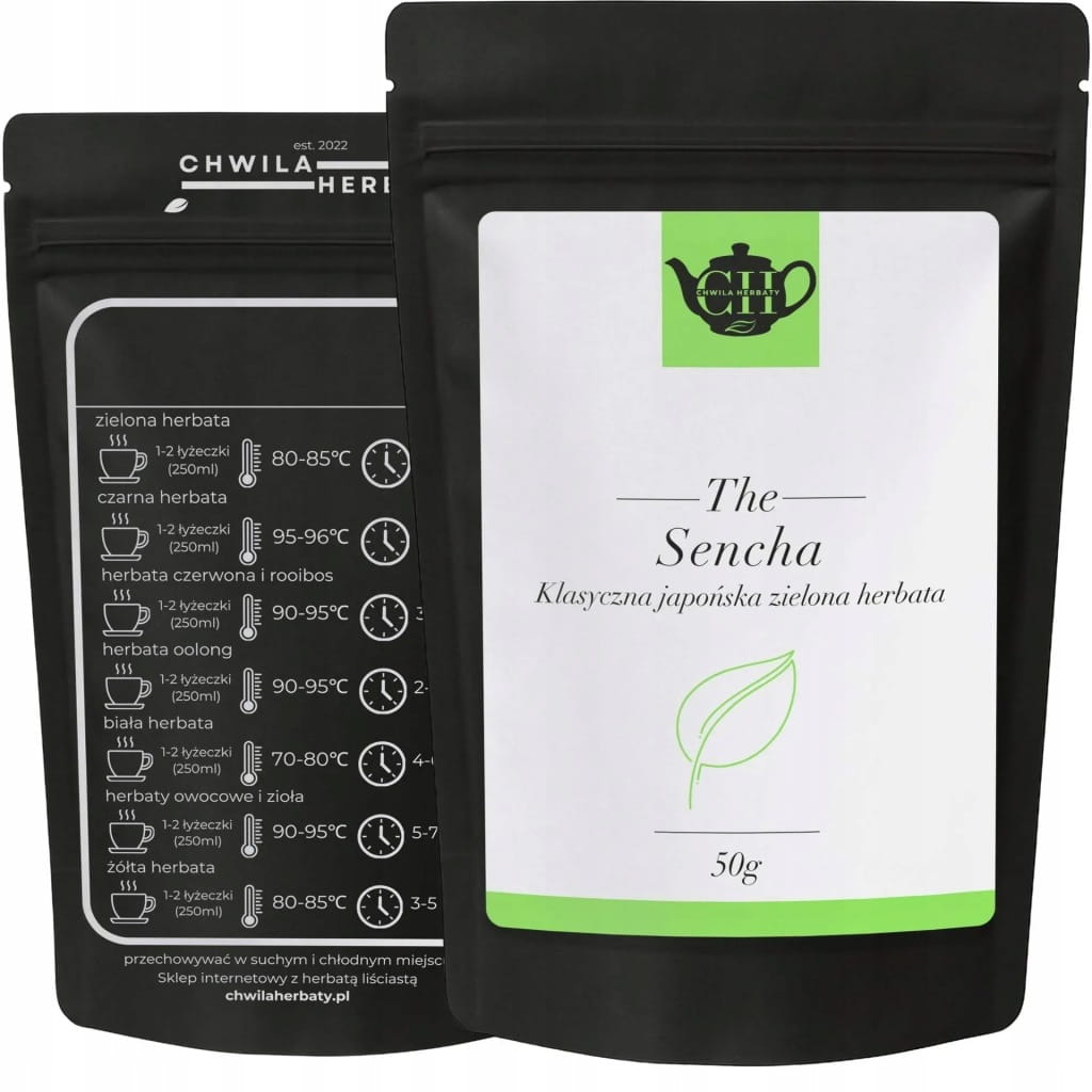 Klasyczna zielona japońska herbata liściasta Sencha 50 g
