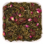 Japońska zielona herbata liściasta Sencha z wiśnią i różą 50 g - Japońska Wiśnia