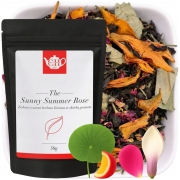 Mieszanka czarnej i zielonej herbaty ze skórką granatu 50 g - Słoneczne Lato