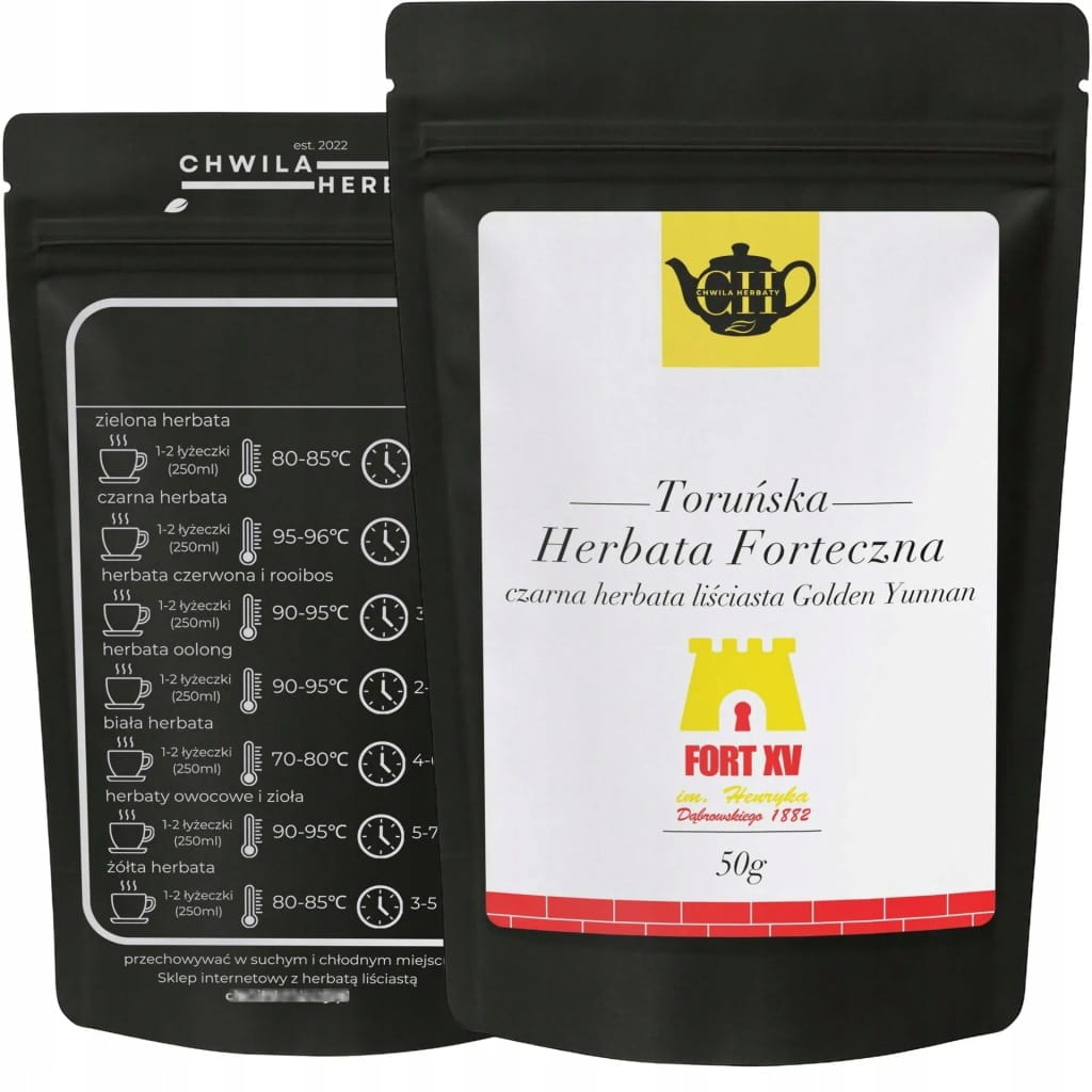 Czarna herbata liściasta premium golden yunnan 50 g - Forteczna
