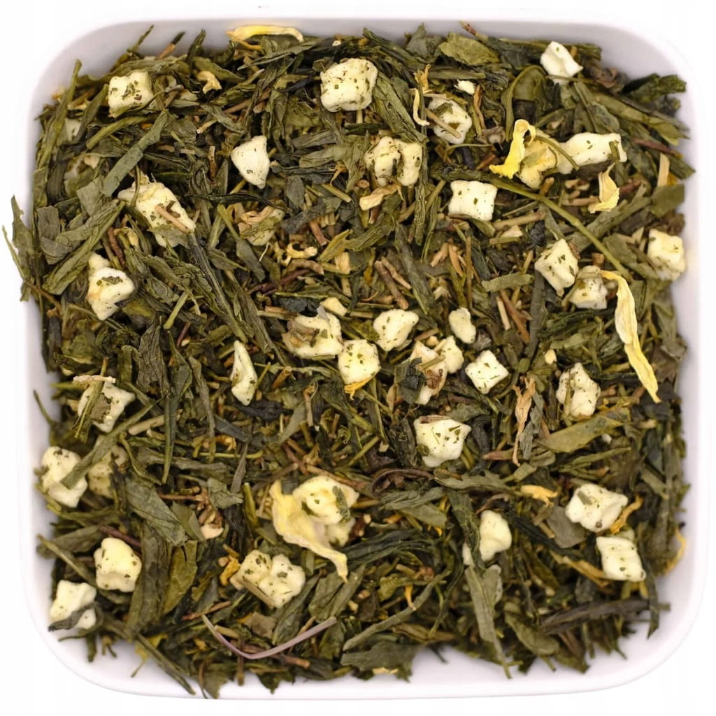 Japońska zielona herbata Sencha z jabłkiem i imbirem 50 g - Green Apple