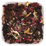 Hibiskus z dodatkiem pomarańczy, róży i rodzynki 50 g - Owocowa Kraina