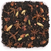 Czarna zimowa herbata liściasta z cynamonem, imbirem i goździkiem 50 g - Piernikowa Nuta