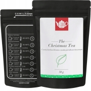 Czarna zimowa herbata liściasta z cynamonem, imbirem i goździkiem 50 g - Piernikowa Nuta