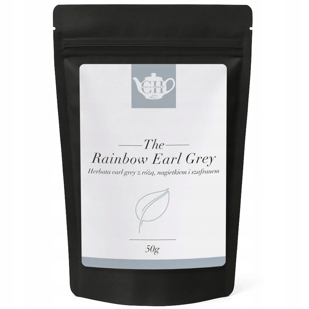 Czarna herbata liściasta z różą, nagietkiem i szafranem 50 g - Rainbow Earl Grey