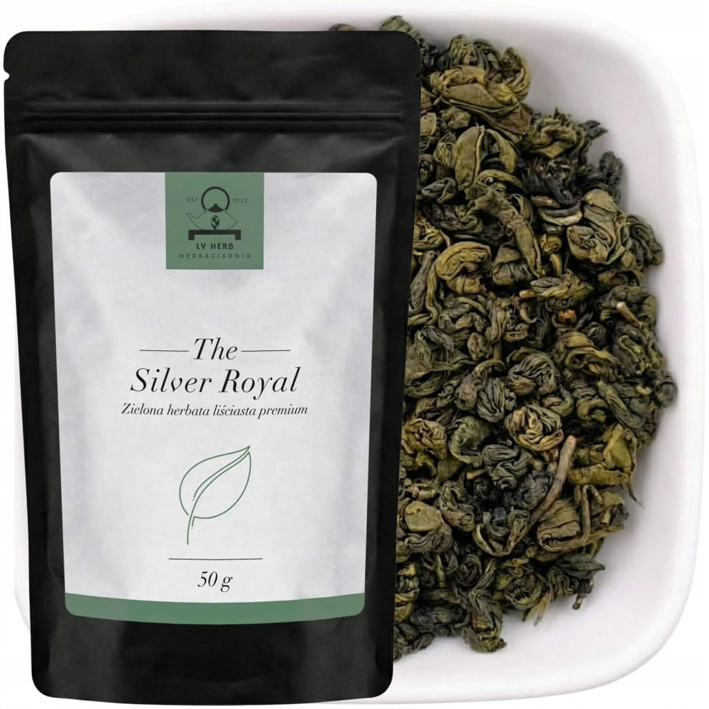 Zielona herbata liściasta premium 50 g - Silver Royal