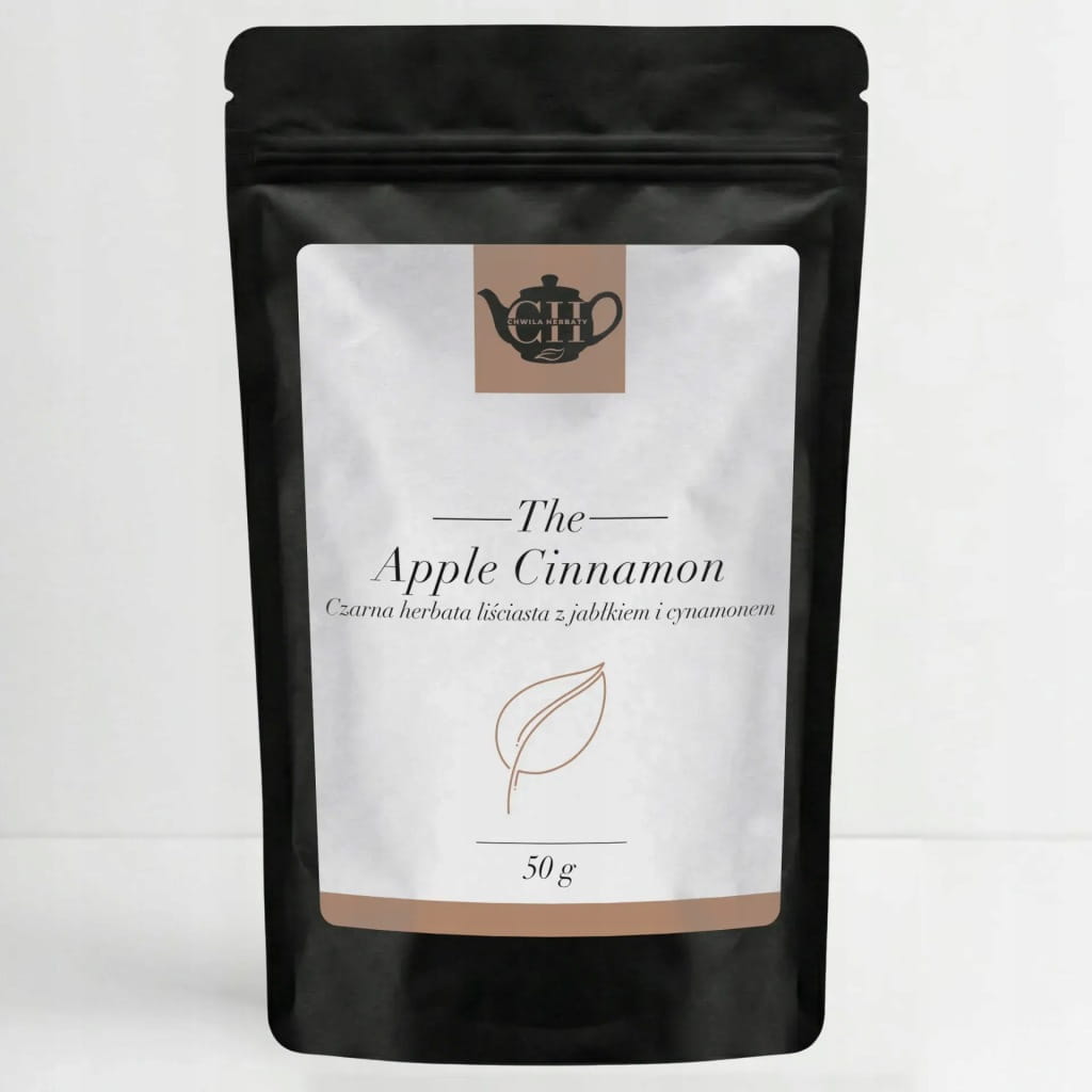 Czarna herbata liściasta z jabłkiem i cynamonem 50 g - Apple Cinnamon