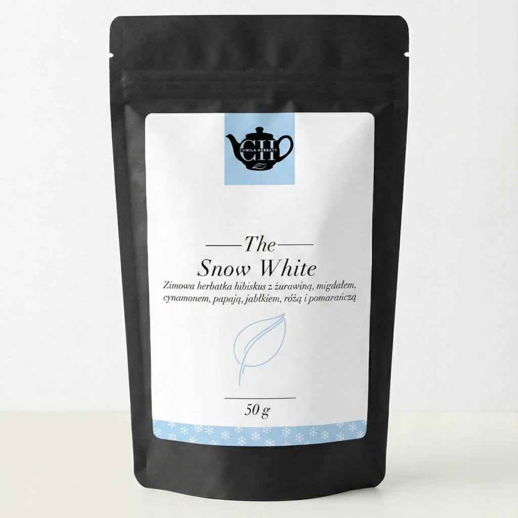 Owocowy hibiskus z jabłkiem, cynamonem, migdałem, żurawiną i papają 50 g - Snow White