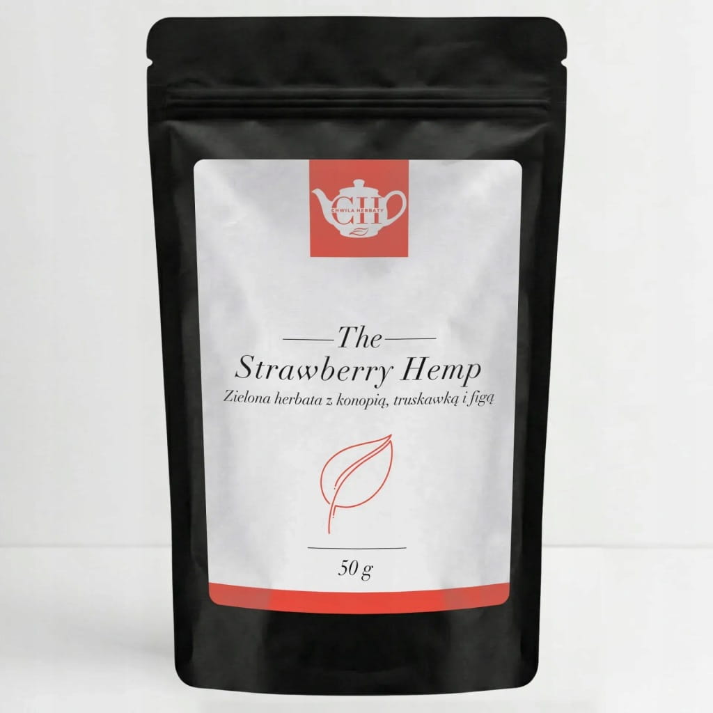 Herbata konopna z truskawką i figą 50 g - Strawberry Hemp