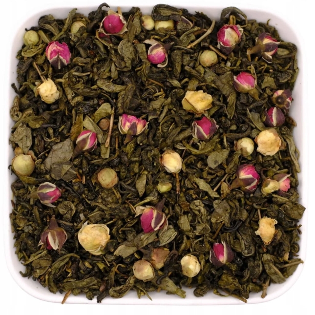 Różana zielona herbata liściasta z dodatkiem kamelii 50 g - Rose Camelia