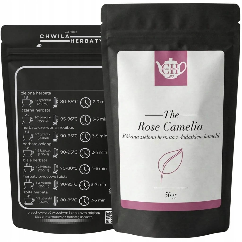 Różana zielona herbata liściasta z dodatkiem kamelii 50 g - Rose Camelia