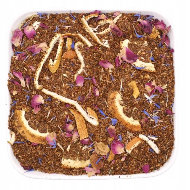 Czerwonokrzew afrykański z dodatkiem pomarańczy, róży i bławatka 50 g - Rooibos Orange