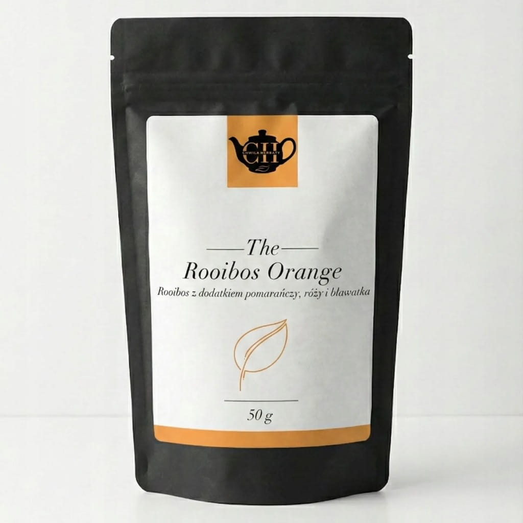 Czerwonokrzew afrykański z dodatkiem pomarańczy, róży i bławatka 50 g - Rooibos Orange