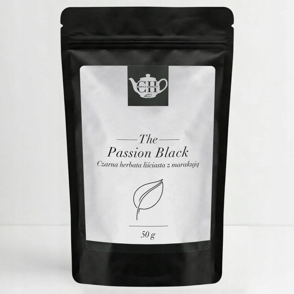 Czarna herbata liściasta aromatyzowana z marakują 50 g - Passion Black