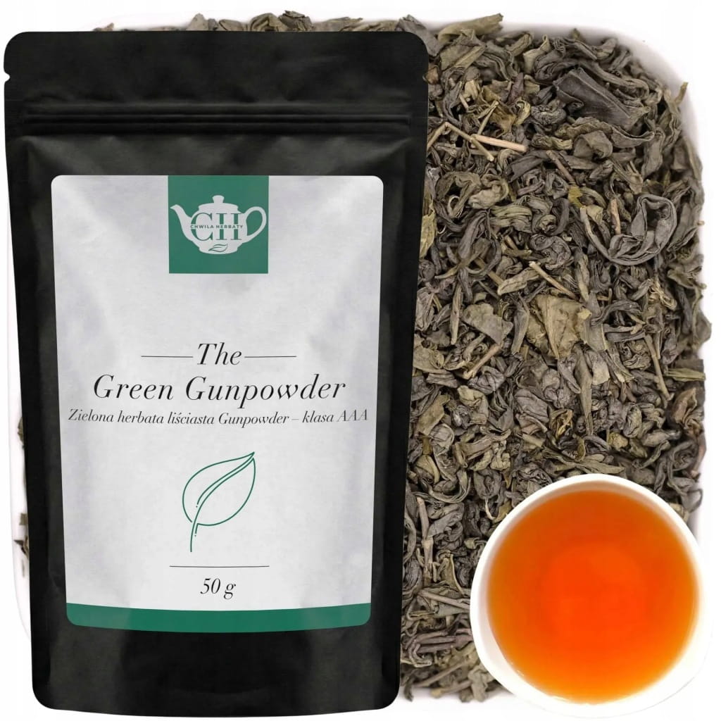 Chińska zielona herbata liściasta Gunpowder AAA 50 g
