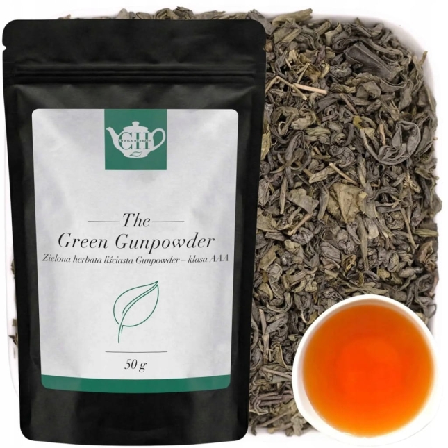 Chińska zielona herbata liściasta Gunpowder AAA 50 g