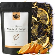 Czarna herbata liściasta z owocem pomarańczy i nagietkiem 50 g - Beauty of Orange