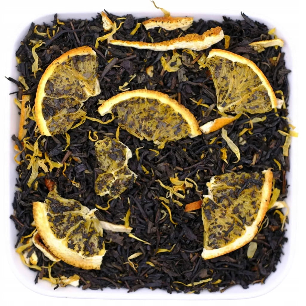 Czarna herbata liściasta z owocem pomarańczy i nagietkiem 50 g - Beauty of Orange