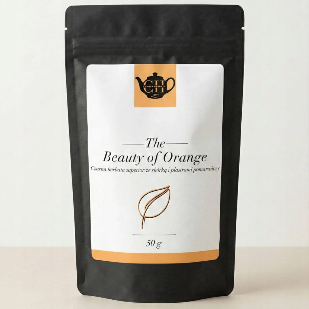 Czarna herbata liściasta z owocem pomarańczy i nagietkiem 50 g - Beauty of Orange